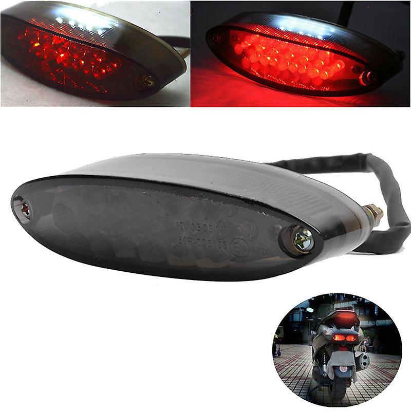 Universal Led Motorcycle Number License Plate Tail Brake Stop Tail Rear Light