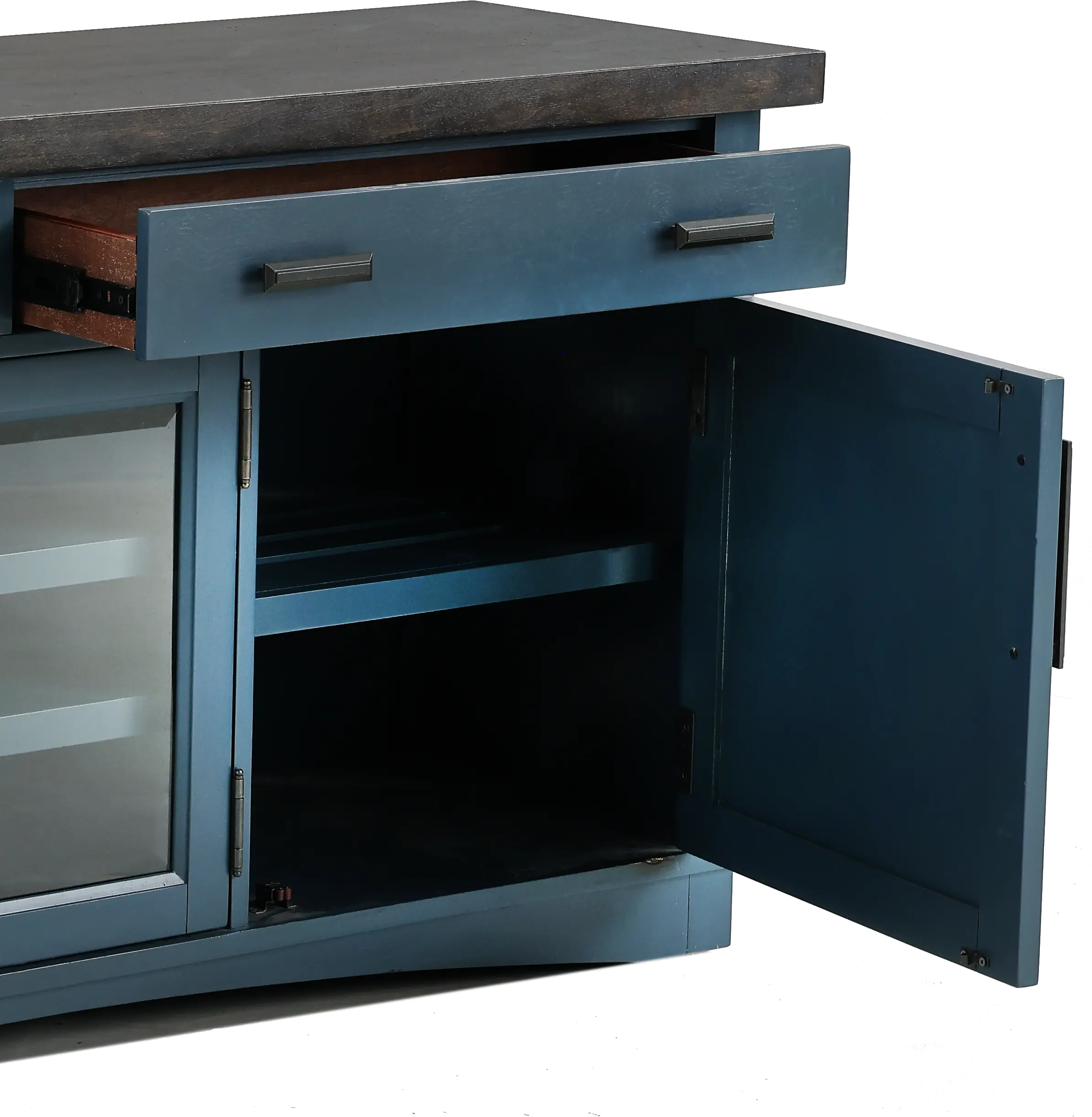 Amy Denim Blue 63 TV Stand