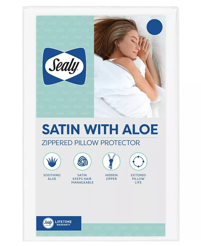 Sealy Satin with Aloe Pillow Protectors