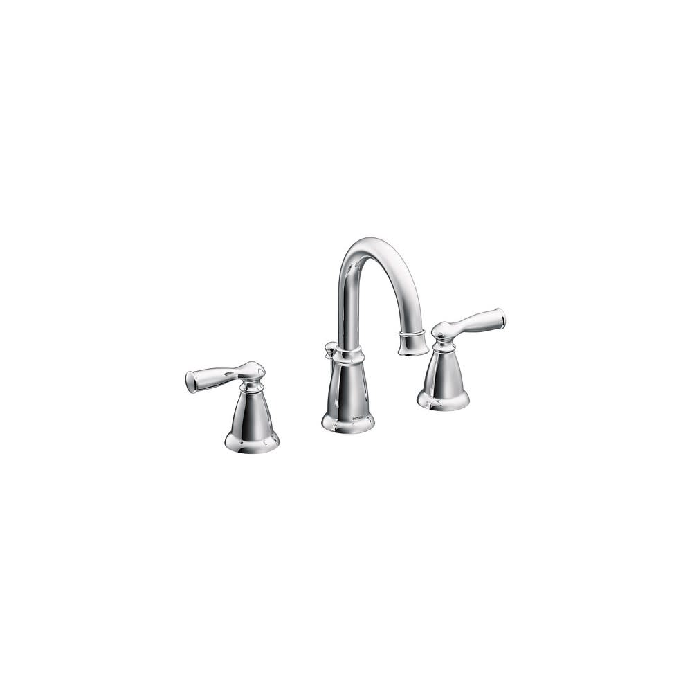 Moen Banbury Bathroom Lavatory Faucet Chrome Widespread High Arc