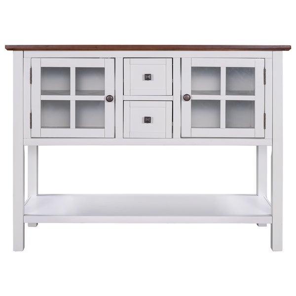 45''Console Table Sofa Table for Living Room with 2 Drawers - 45