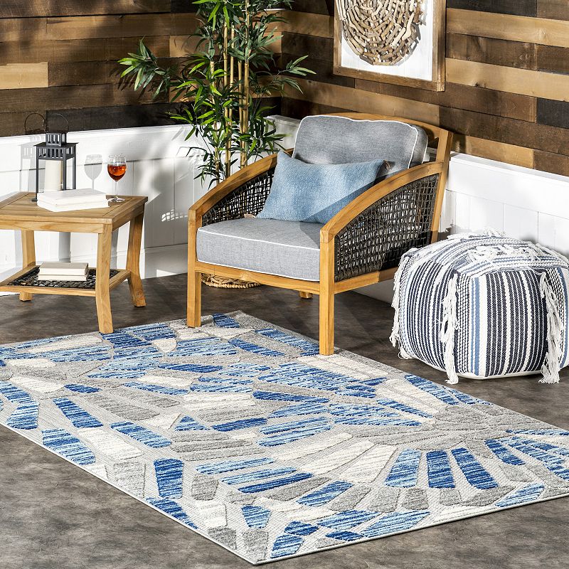 nuLoom Misty Abstract Transitional Indoor/Outdoor Area Rug