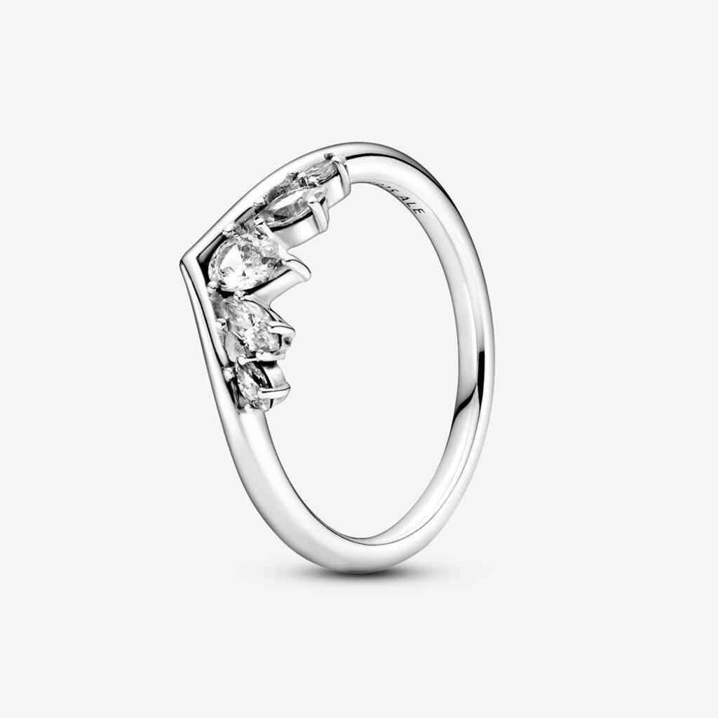 PANDORA  Sparkling Pear & Marquise Wishbone Ring