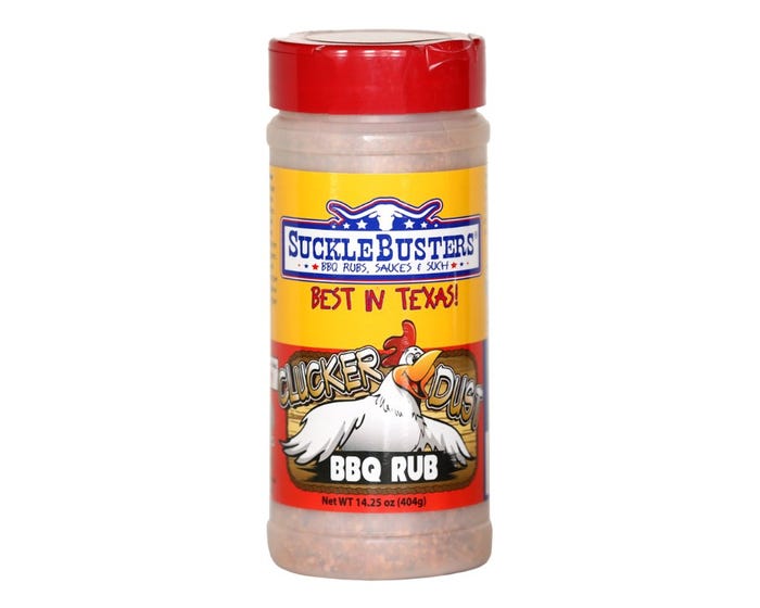 Suckle Busters Clucker Dust Chicken BBQ Rub， 14.25 oz.