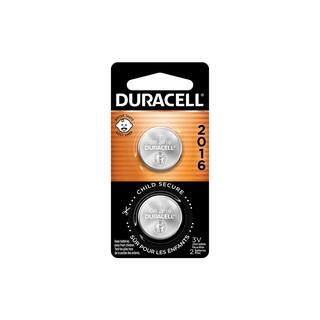 Duracell CR2016 3V Lithium Battery 2 Count Pack Bitter Coating Helps Discourage Swallowing 004133366385