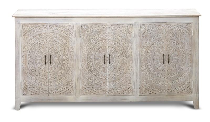 Carved Lace Sideboard 94 6-Door