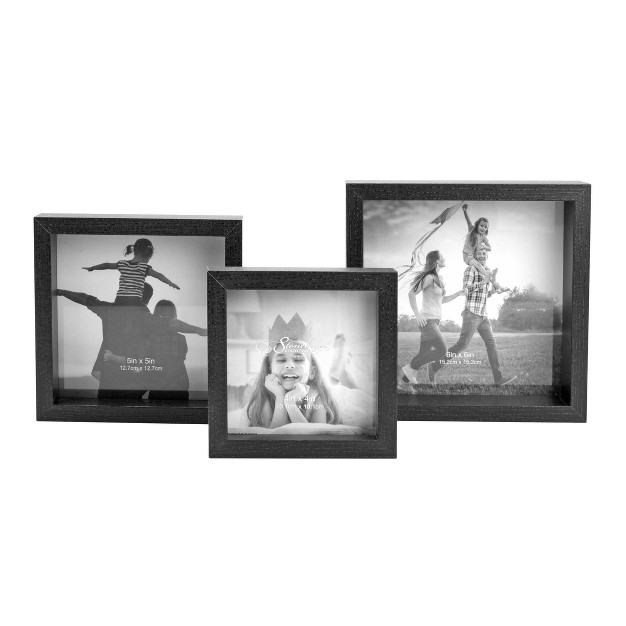 3pc Nesting Frame Set Black Stonebriar Collection