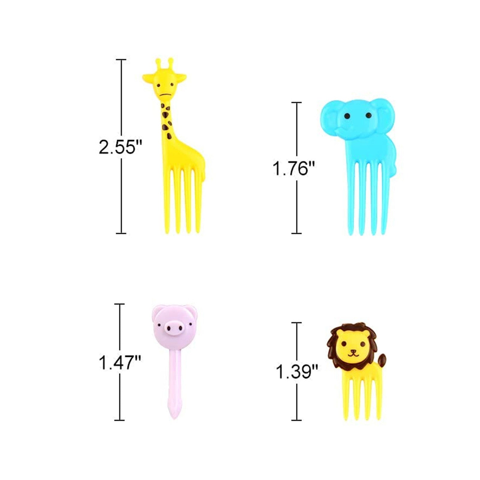 WANYNG Tableware Bento Kids Food 10PCS Sticks Cute Toddler Sticks Kids Sticks Food Tools and Home Improvement animal fruit fork Multicolor