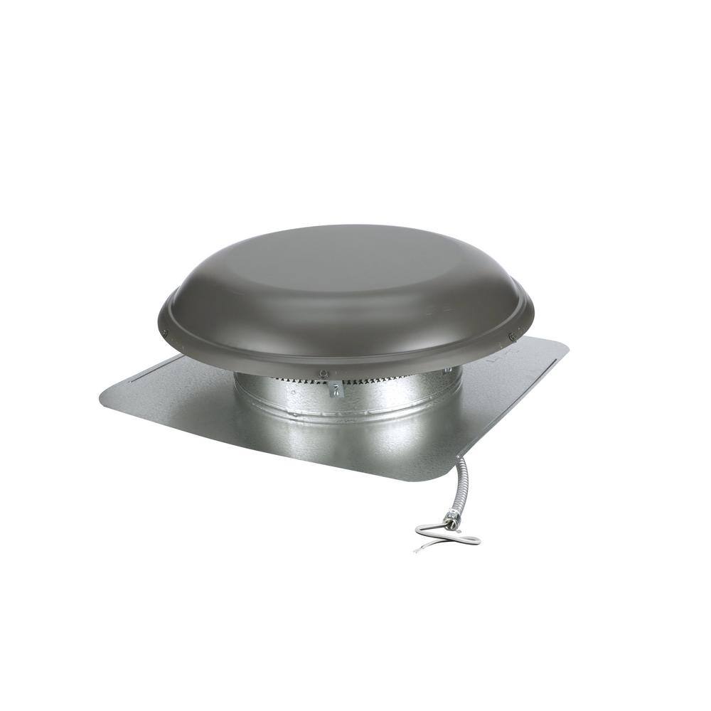 Air Vent 1500 CFM Weatherwood High Efficiency Power Roof Mount Attic Ventilator HE15WW