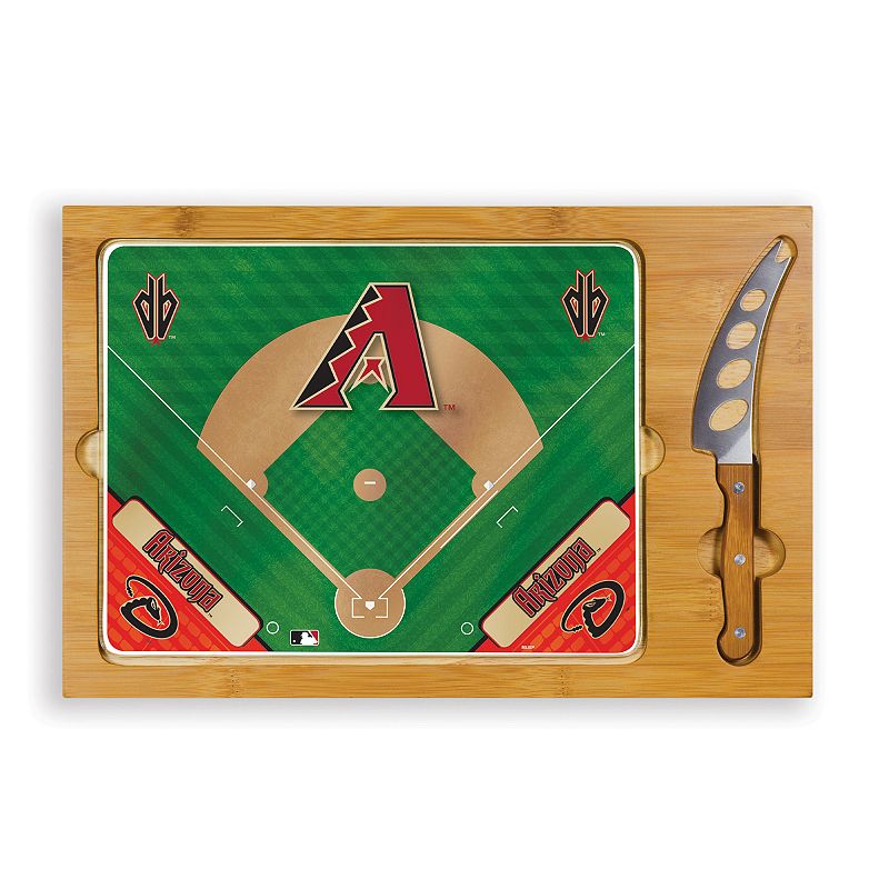 Picnic Time Arizona Diamondbacks Icon Rectangular Cutting Board Gift Set