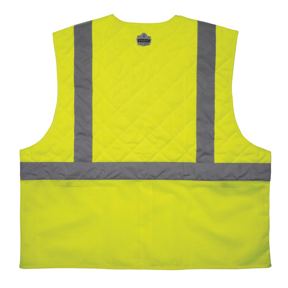 Ergodyne Chill Its 6668 Hi Vis Safety Cooling Vest Type R Class 2 Lime XL