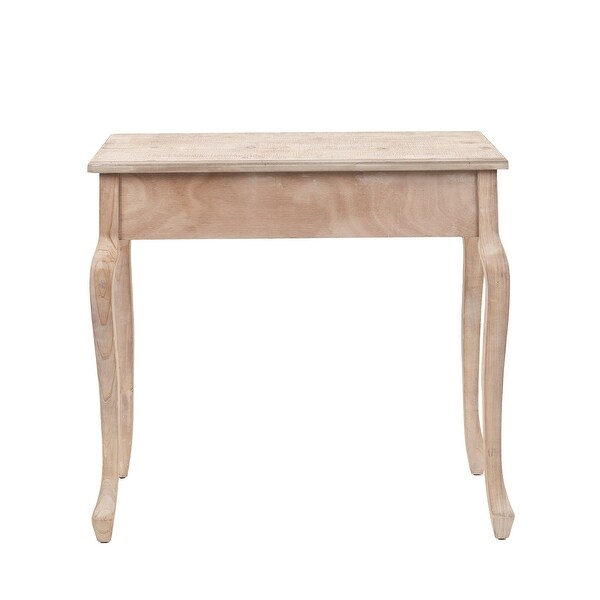 Distressed Natural Wood and White Entry and Console Table