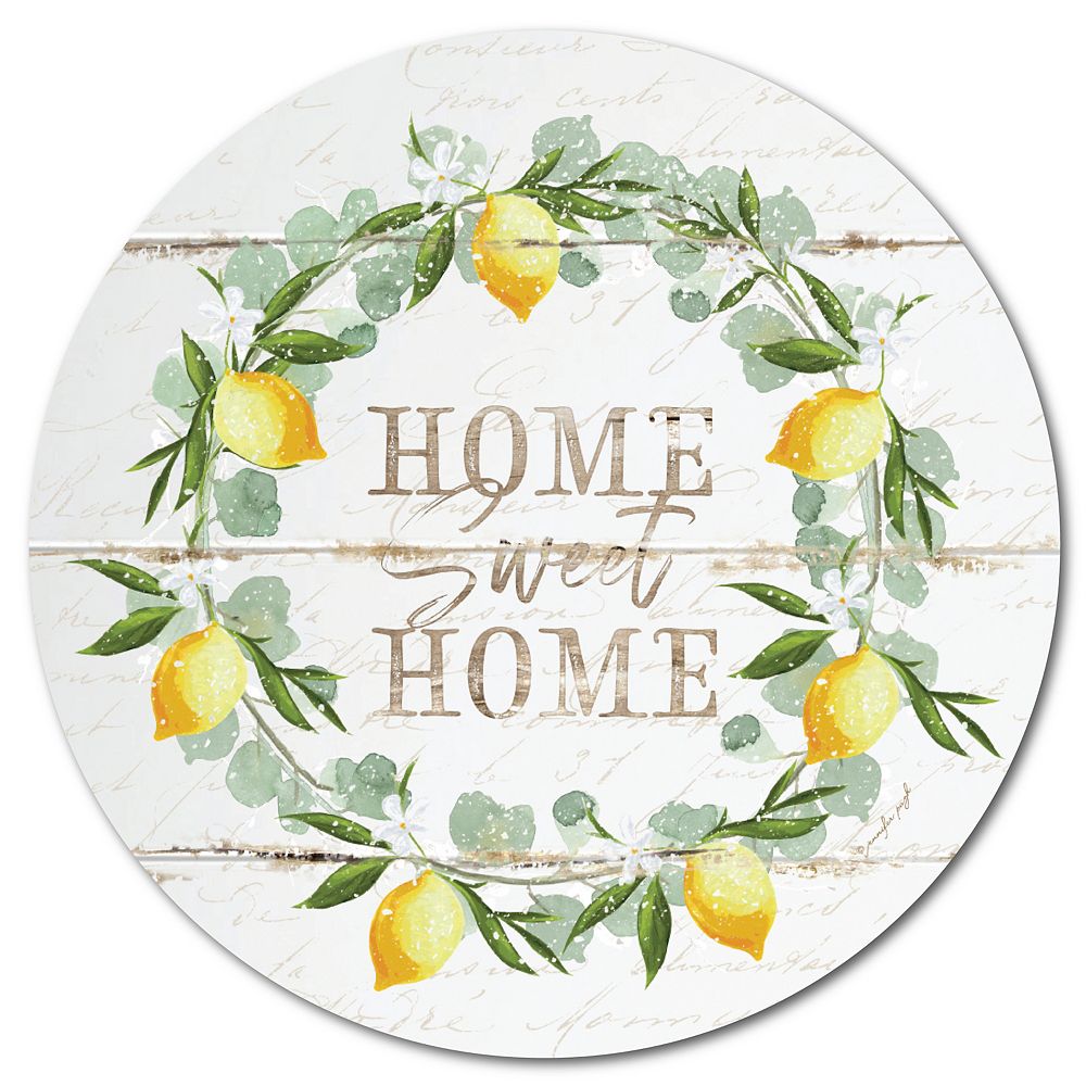 Courtside Market Sweet Home Wreath Circular Board Wall Art