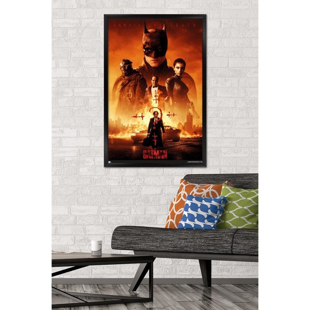 Trends International Dc Comics Movie The Batman One Sheet Framed Wall Poster Prints