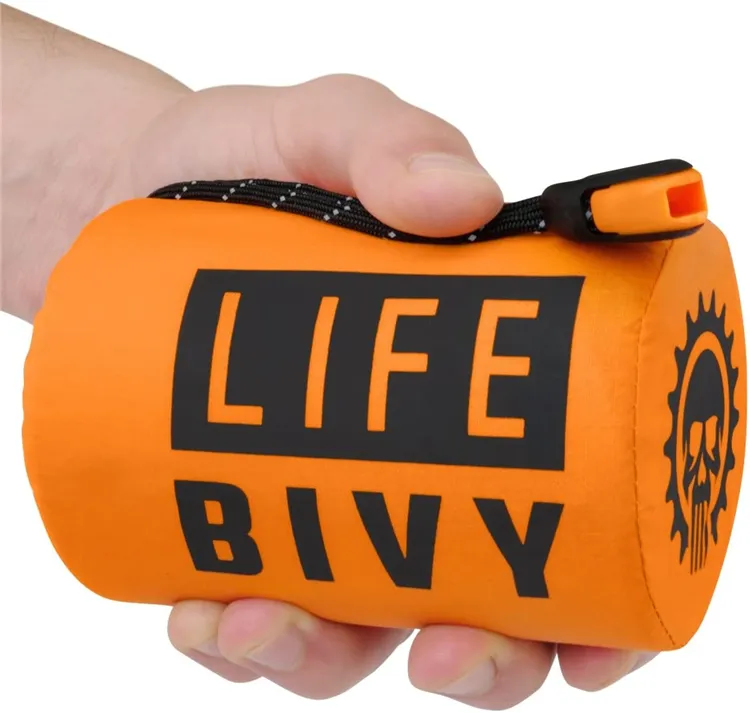 Waterproof Ultralight Bivvy Bag Emergency PE Sleeping Bag for Camping