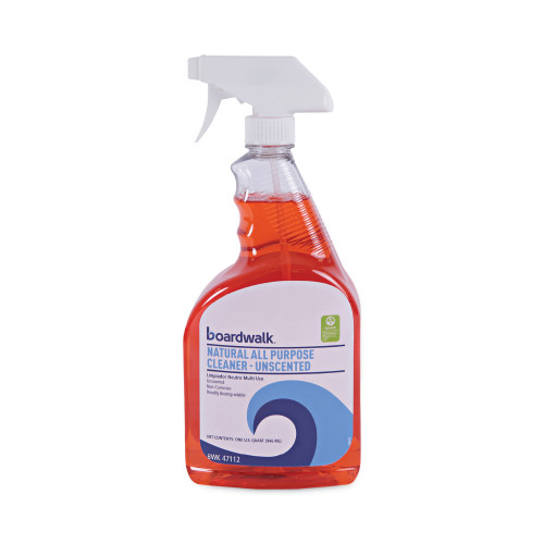 Boardwalk Natural All Purpose Cleaner， Unscented， 32 oz Spray Bottle， 12/Carton (47112)