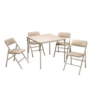 Cosco 5-Piece Folding Dining Set Tan 14551WHD1E