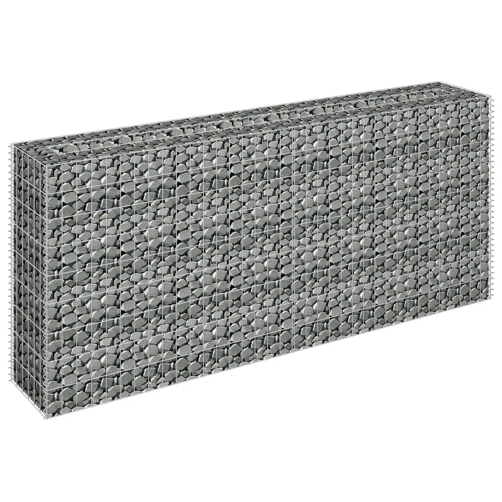 vidaXL Gabion Raised Bed Galvanized Steel 70.9\