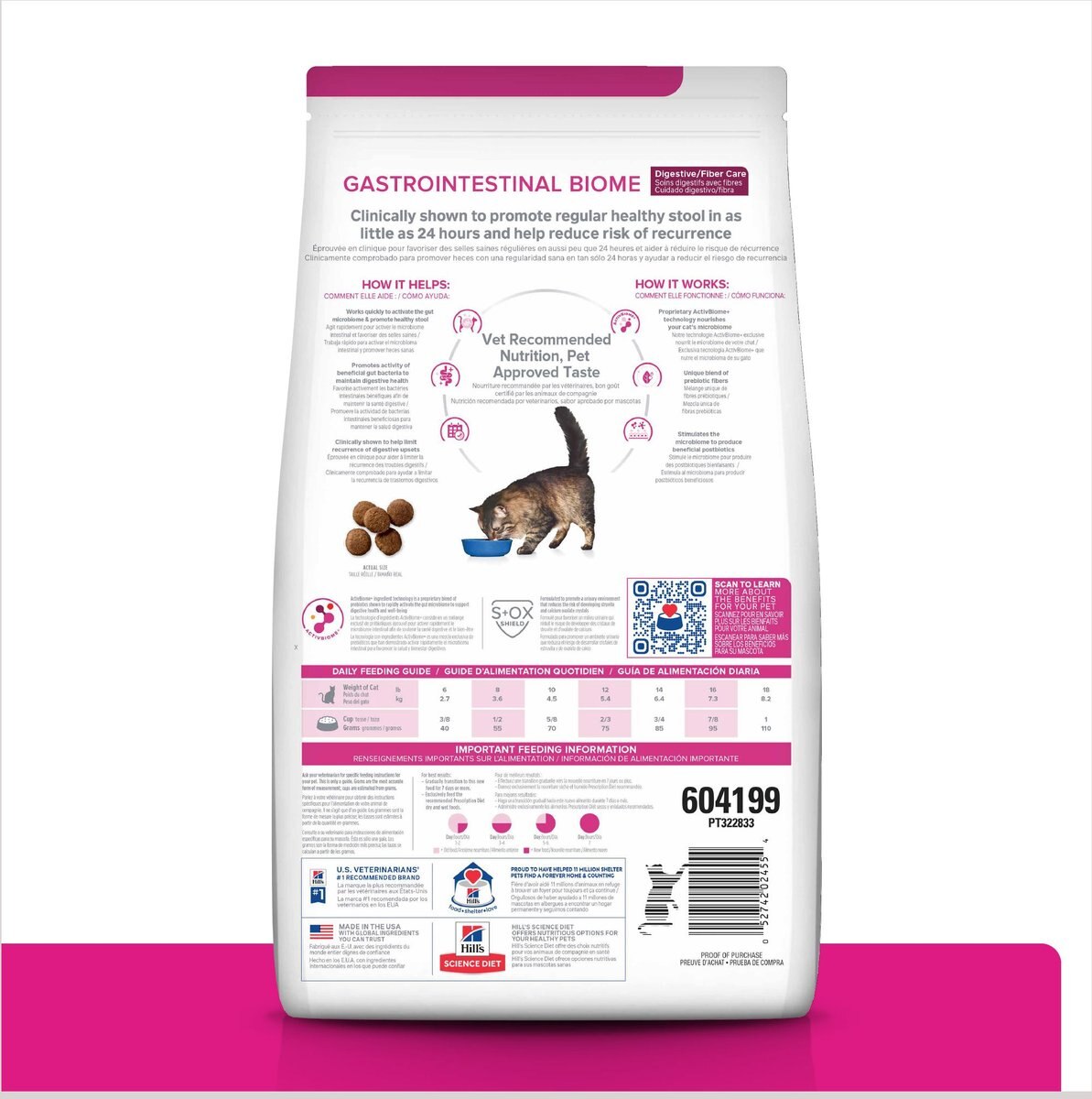 Hill's Prescription Diet Gastrointestinal Biome with Chicken Dry Cat Food