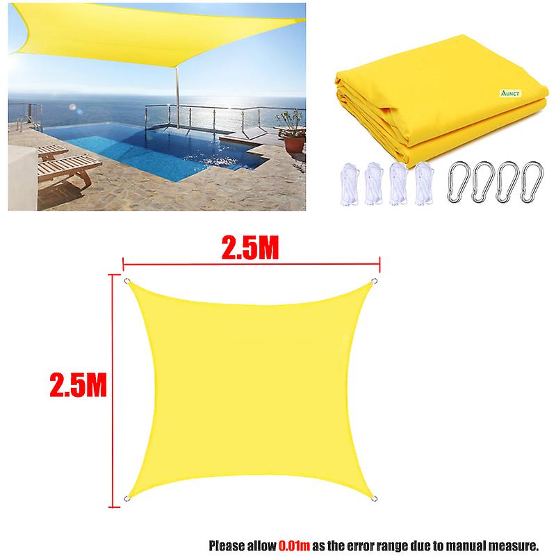 Born Pretty Bright Yellow Waterproof Sun Shade Sail Square Rectangle Triangle Garden Terrace Canopy Swim Shade Camp Hiking Yard Awnings