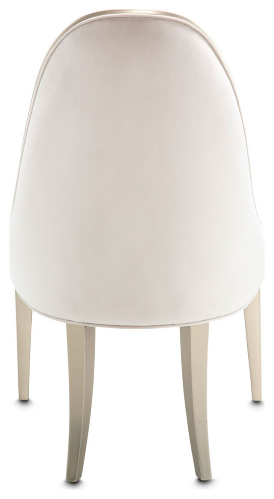 London Place Dining Side Chair   Creamy Pearl   Contemporary   Dining Chairs   by Michael Amini  Houzz