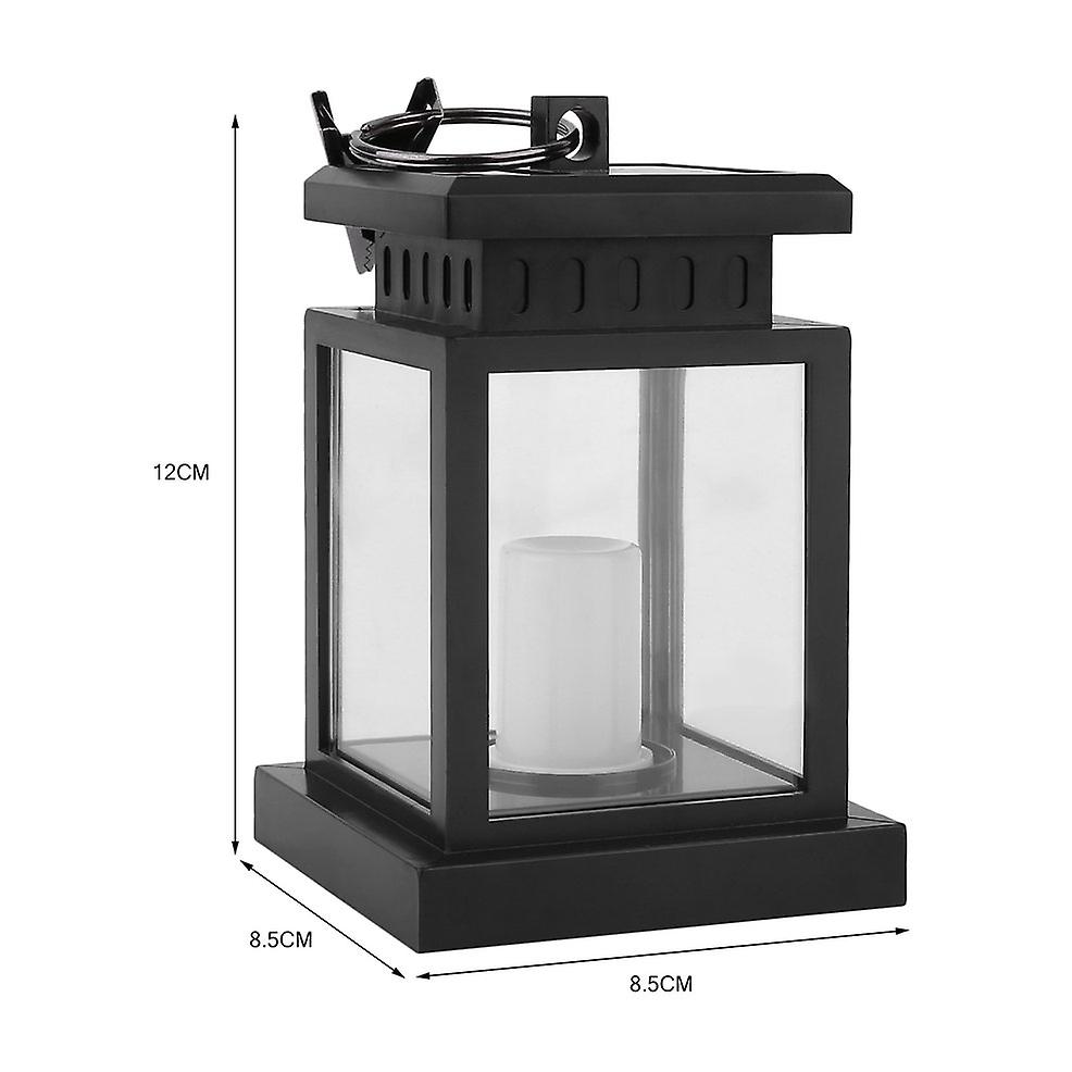 2pcs Solar Outdoor Indoor Bright Led Garden Light Hanging Candle Lantern Lamp