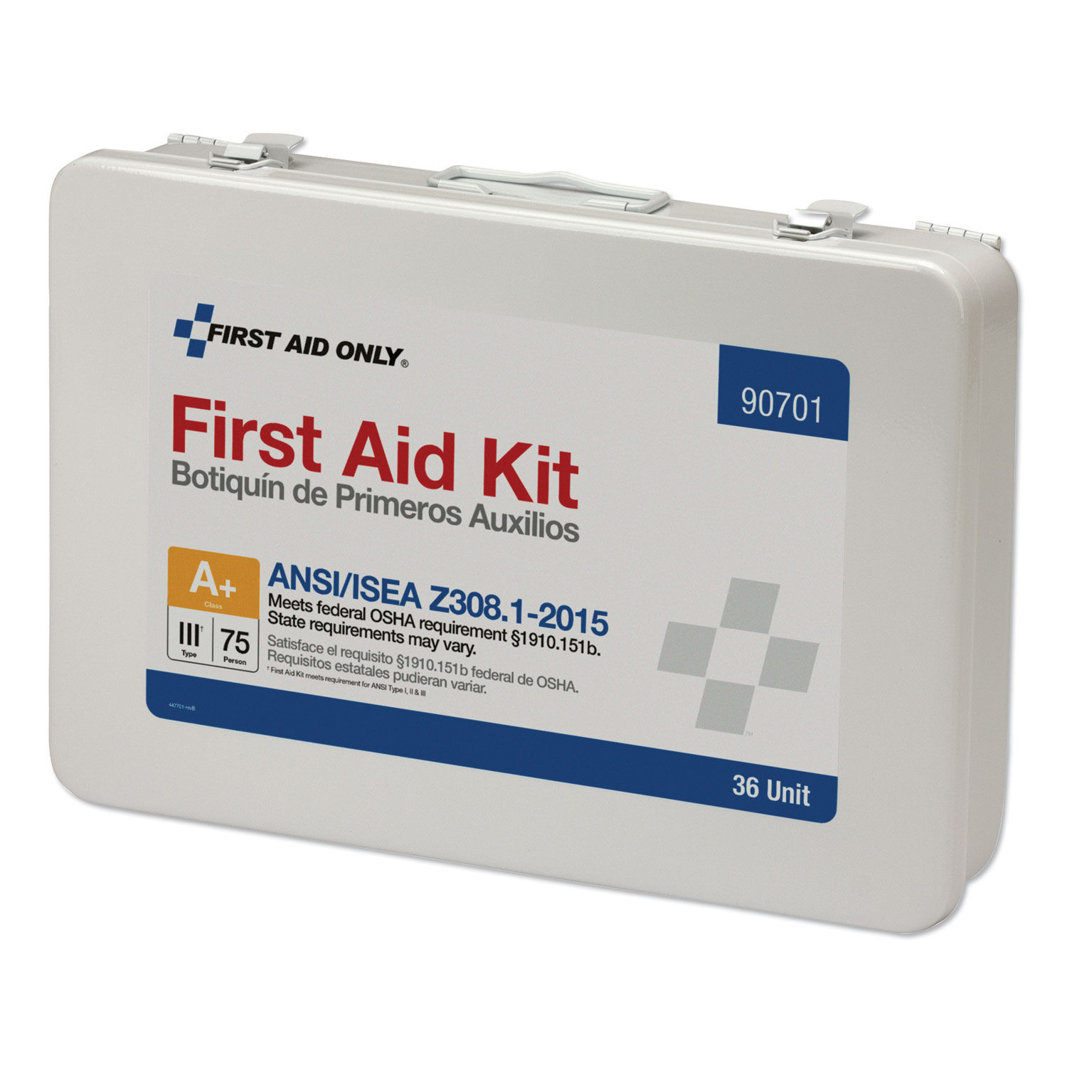 Unitized ANSI Compliant Class A Type III First Aid Kit for 25 People by First Aid Onlyandtrade; FAO90568