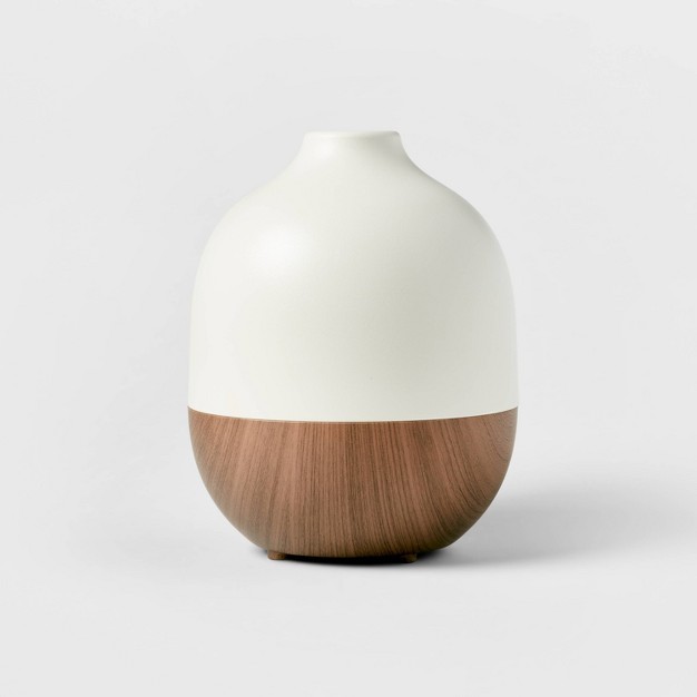 300ml Woodgrain Oil Diffuser White brown