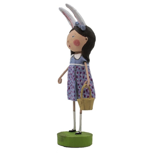 Lori Mitchell Elenor Easterly One Figurine 7 25 Inches Easter Bunny Ears 13313 Polyresin Blue