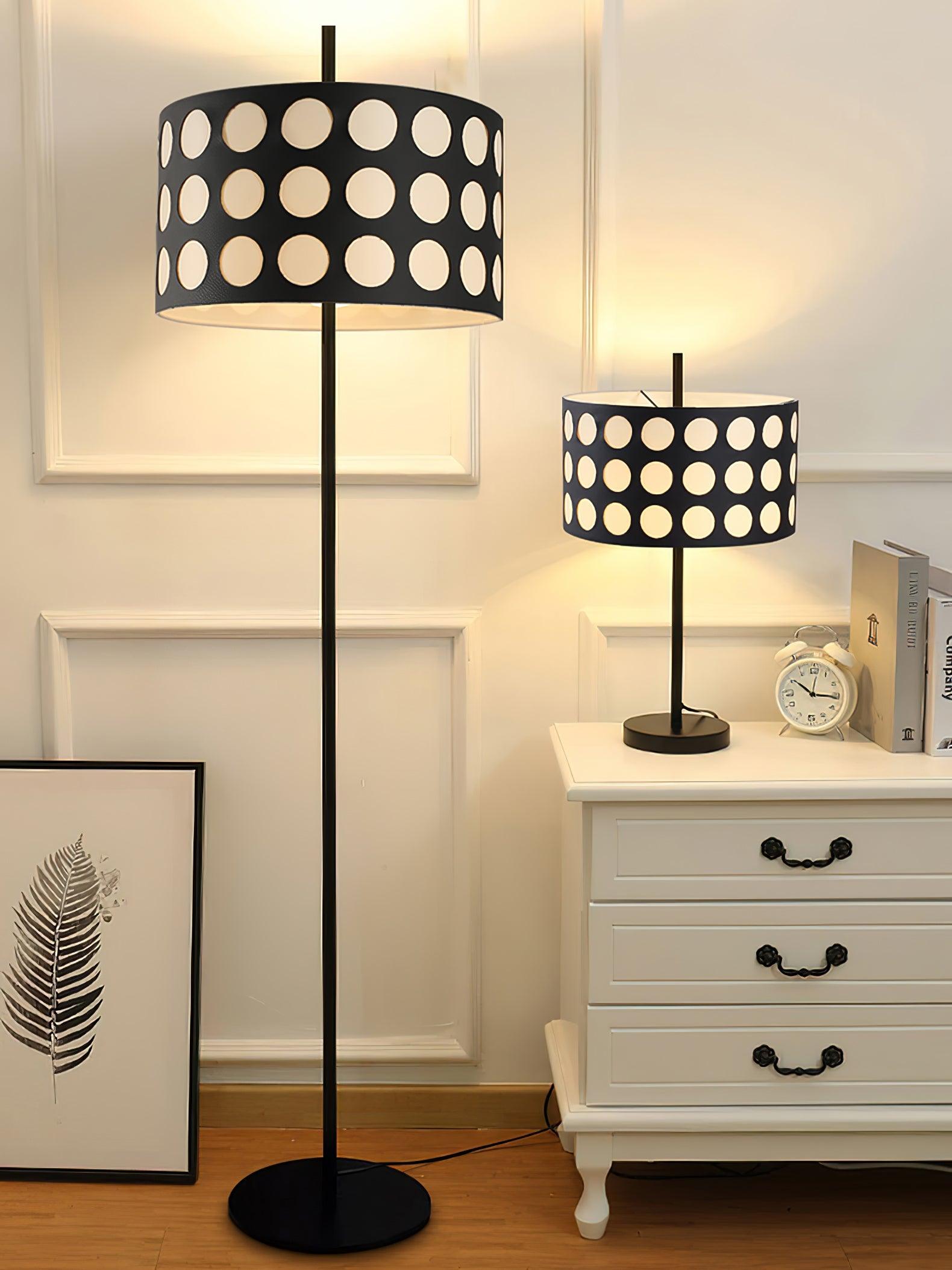 Polka Arc Fabric Floor Lamp