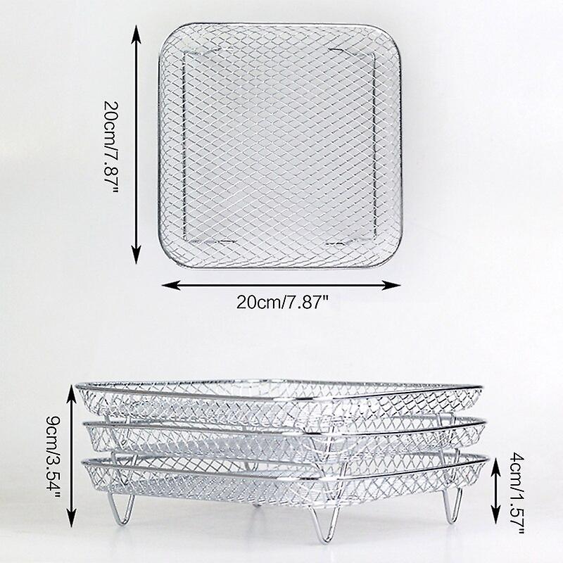 Air Fryer Rack Accessories Baking Grill Food Rack Basket Replacement Roasting Cooking Steamer Airfryer Bbq Kitchen Gadgets Tools