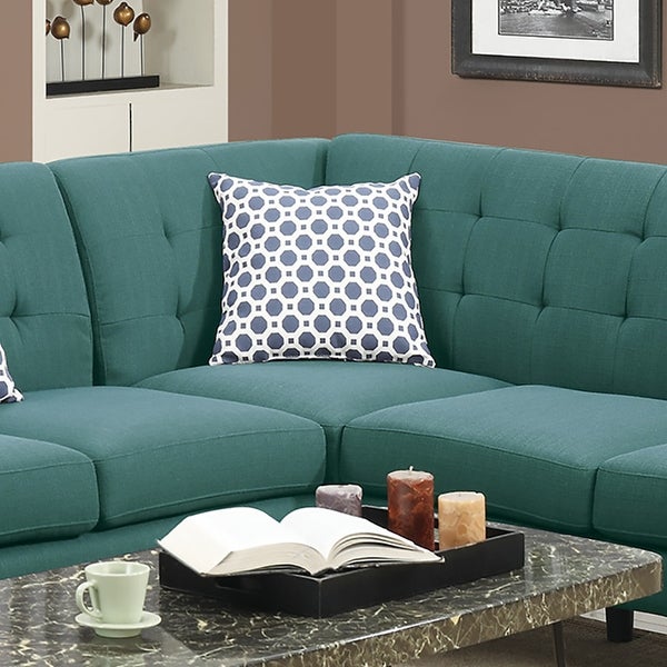 2-Piece Polyfiber Sectional Sofa