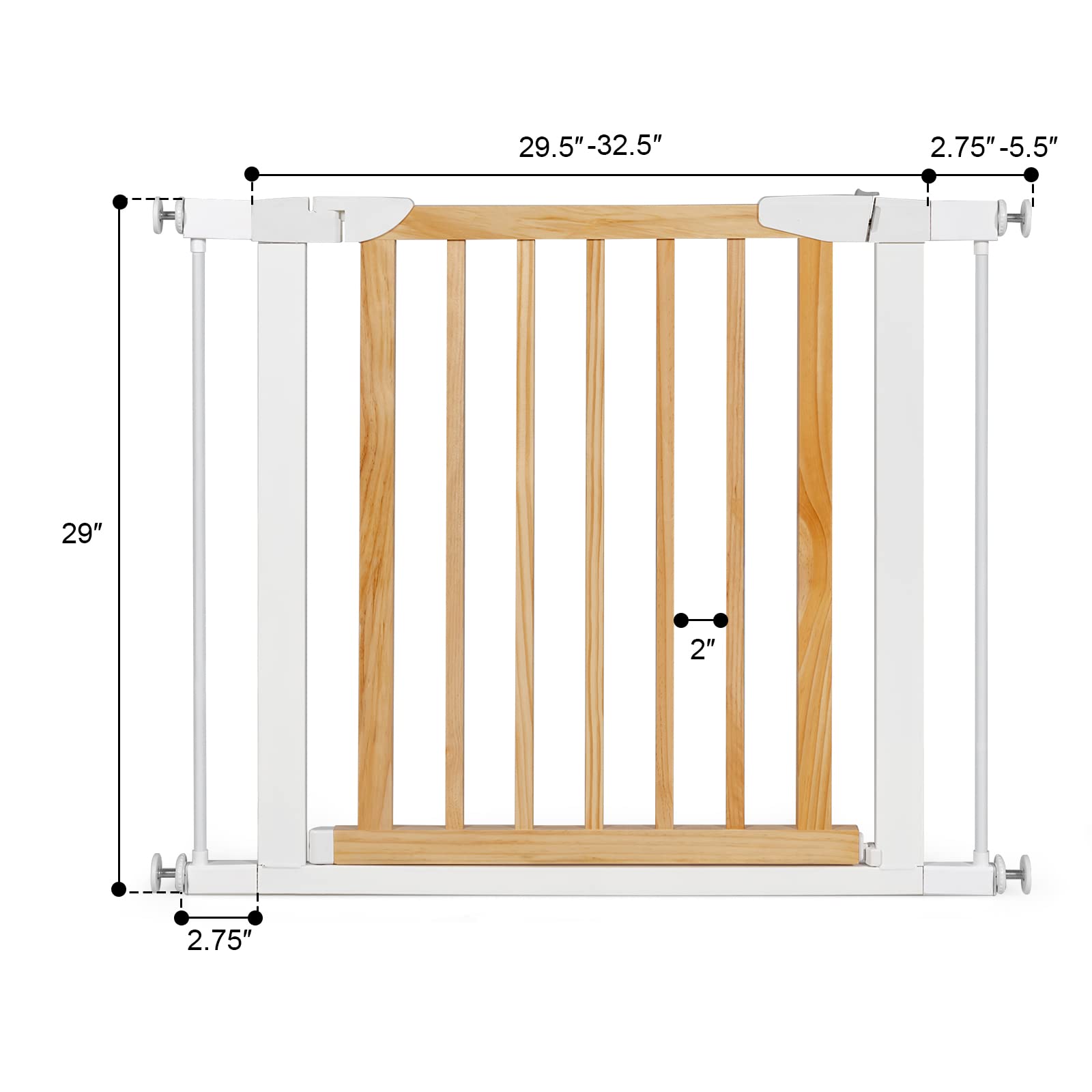 Costzon Baby Safety Gate, 29.5-38