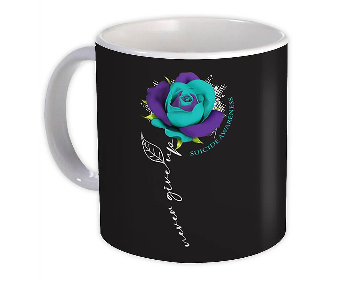 Gift Mug: Suicide Prevention Awareness Flower Never