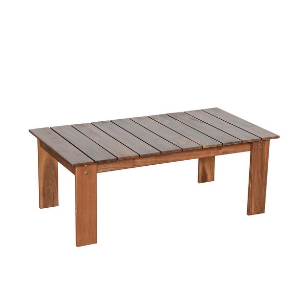 4Piece Wood Patio Conversation Set