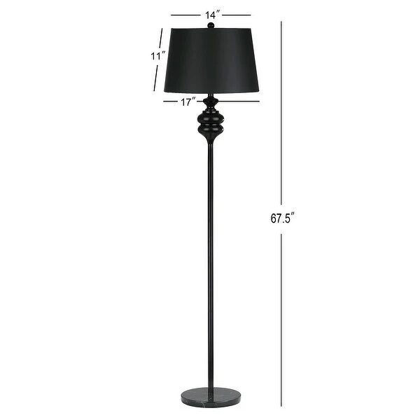 SAFAVIEH Lighting 68-inch Torc Black Floor Lamp - 17