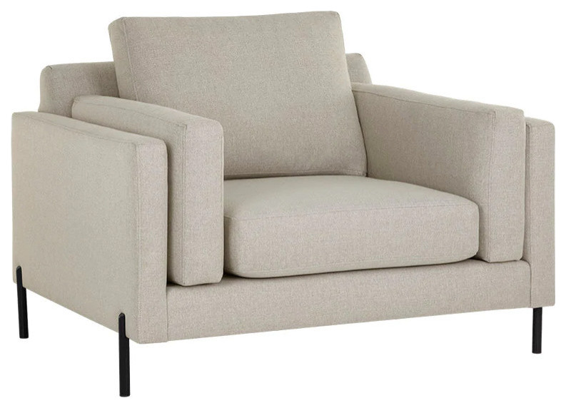 Zoanne Armchair  Broderick Natural   Contemporary   Armchairs And Accent Chairs   by Virgil Stanis Design  Houzz