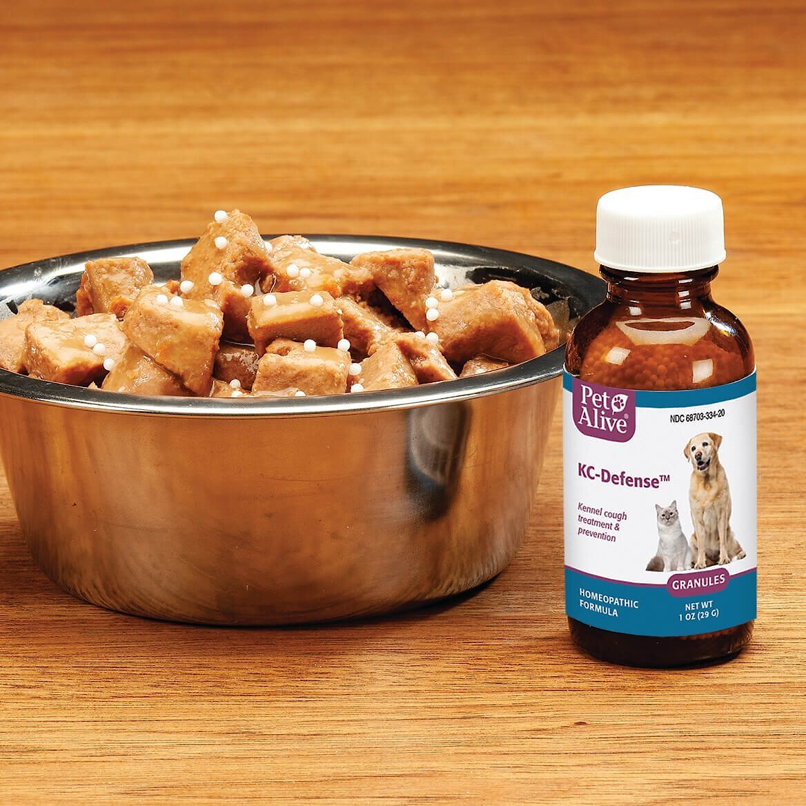 PetAlive KC-Defense Homeopathic Medicine for Kennel Cough for Dogs and Cats， 1-oz jar