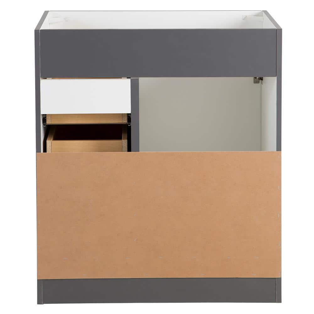 Home Decorators Collection Thornbriar 30 in W x 21 in D Bathroom Vanity Cabinet in Cement