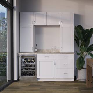 Hampton Bay Westfield Feather White Assembled Wall Kitchen Cabinet (30 in. W x 12 in. D x 30 in. H) F11W3030B