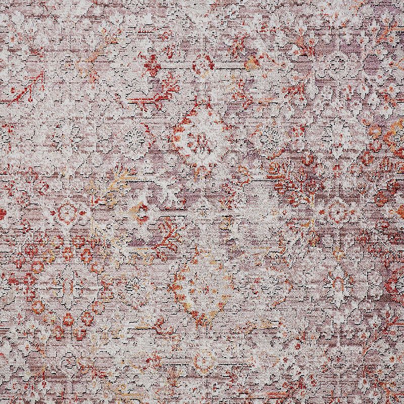 Weave and Wander Matana Pink Ornamental Area Rug