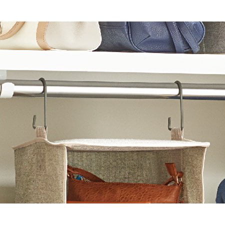 Better Homes & Gardens 6-Shelf Hanging Closet Organizer with 3 Side Pockets