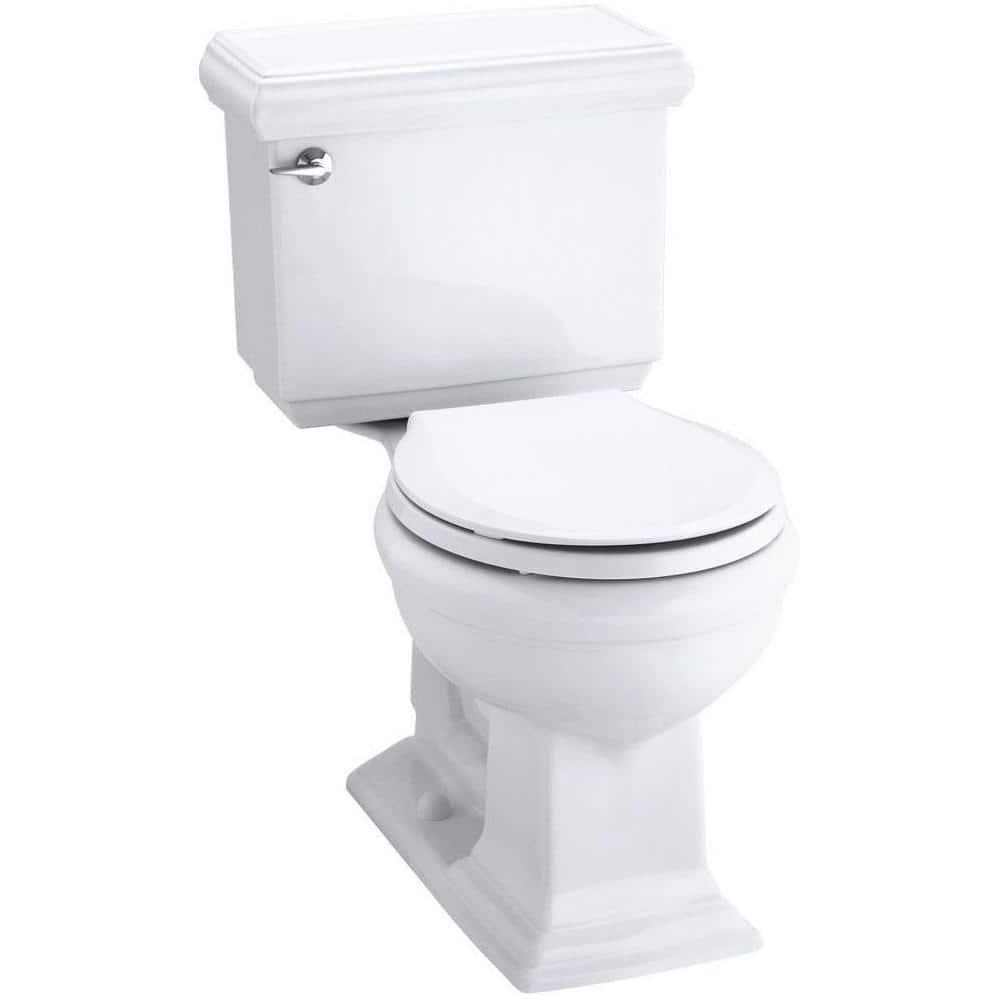 KOHLER Memoirs Classic 2Piece 128 GPF Single Flush Round Toilet with AquaPiston Flushing Technology in White