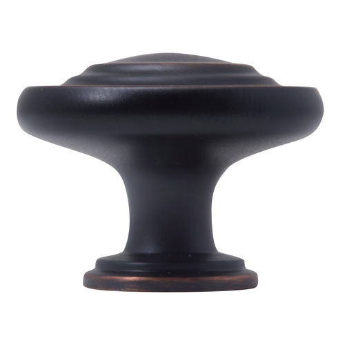 Amerock TPK1586ORB Oil Rubbed Bronze Inspirations Style Solid Oversized Round Cabinet Knob 1-5/16 Diameter For Kitchen And Cabinet Hardware - pack of 10