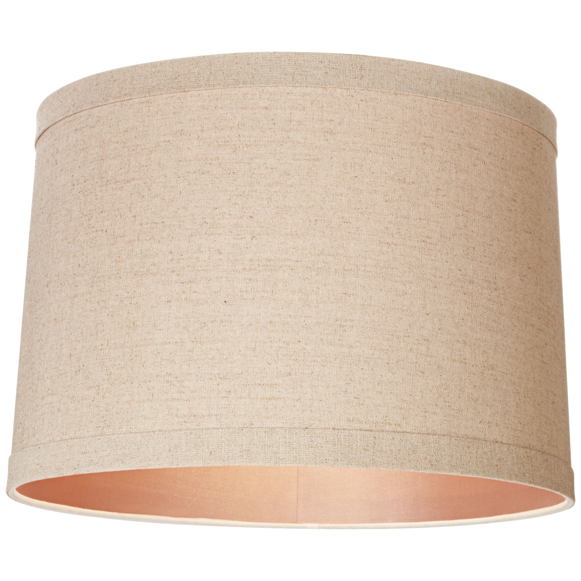 Springcrest Natural Linen Medium Drum Lamp Shade 15