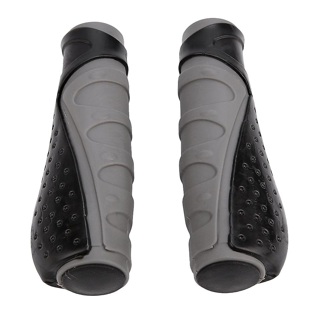 1pair Bicycle Anti-slip Handlebar Grips Cycling Bike Handle Cover Grip With Bar End Plugs