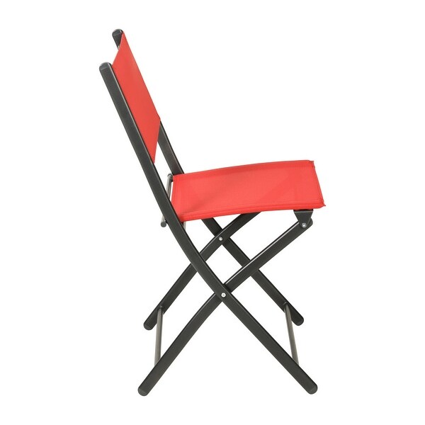 4 Pack Commercial Outdoor Flex Comfort Folding Chair with Metal Frame