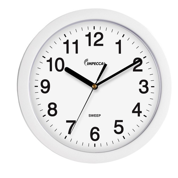 Quiet Movement Wall Clock White