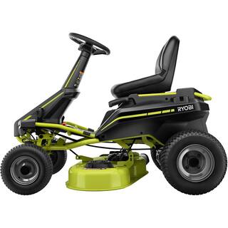 RYOBI 30 in. 48-Volt Brushless 50 Ah Battery Electric Rear Engine Riding Mower and Bagging Kit RY48130-1A