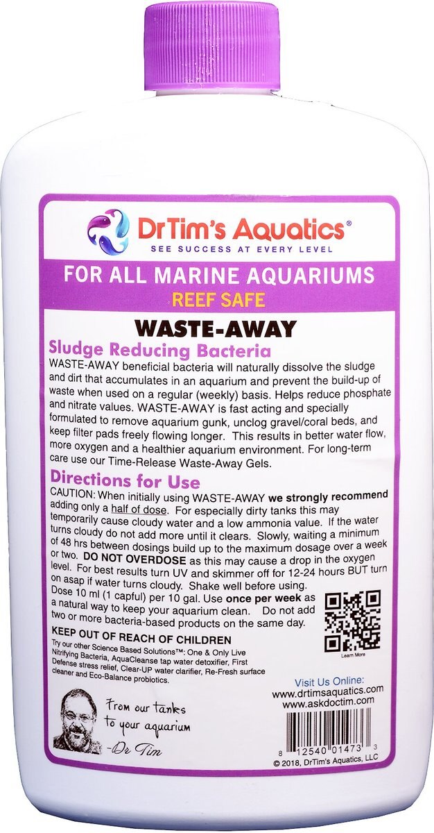 Dr. Tim's Aquatics Waste-Away Natural Aquarium Cleaner for Reef Aquariums